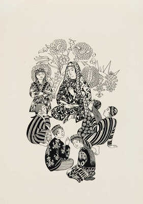 Мелихов Александр Васильевич. Лот из шести иллюстраций к книге: Абдурашид Р. Бабушка-сказка. М.: Детская литература, 1975 